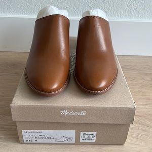 Madewell Harper Mule, Color English Saddle